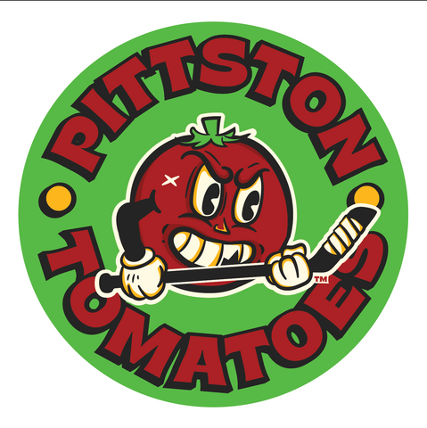 Pittston Tomatoes Green Circle Stickers