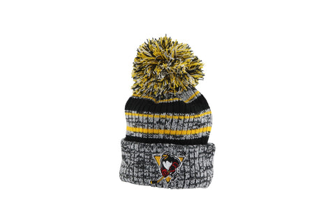 WBS Penguins Youth Ribbed Cuff Knit Pom