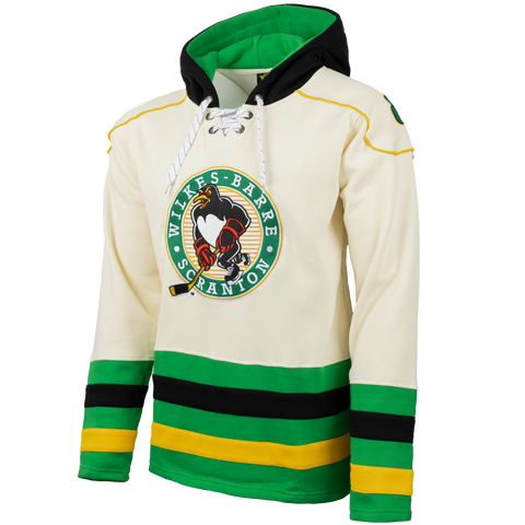 WBS Penguins OG St. Pat's Day Logo Hockey Lace Hoodie