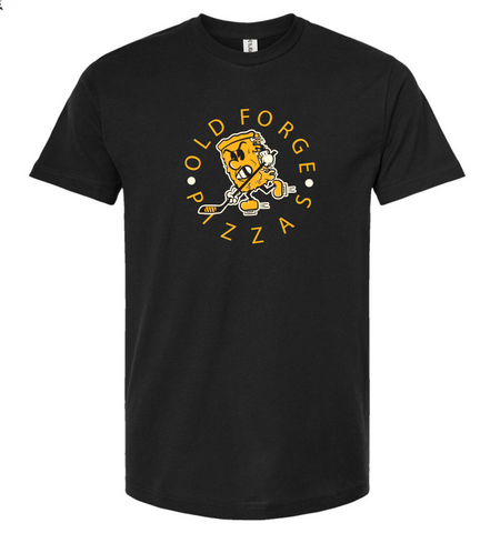 Old Forge Pizzas Adult Short Sleeve Black T-Shirts