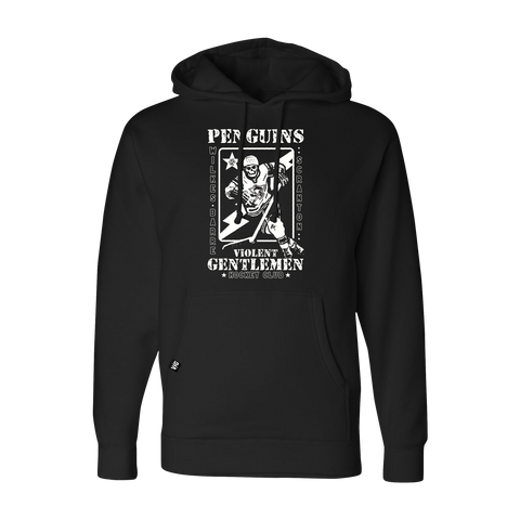WBS Penguins YTH VG Skeleton Glow Hoodie