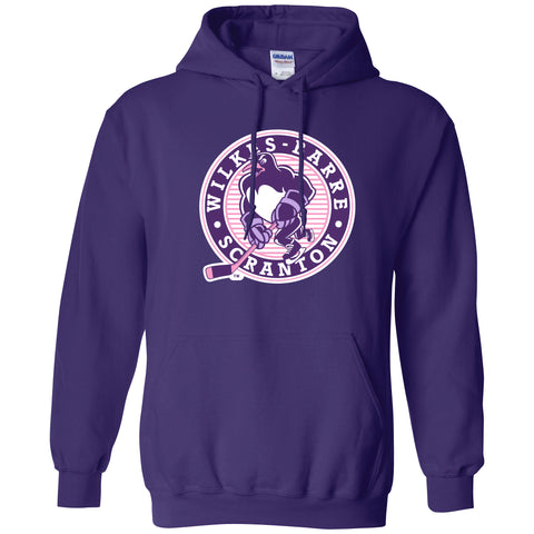 WBS Penguins Adult OG Logo Purple Hoodie