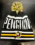 WBS Penguins CCM Stripes Pom Knit