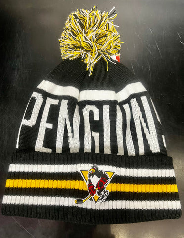 WBS Penguins CCM Stripes Pom Knit