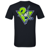 Carbondale UFOS Adult Lantern-Skating Alien Glow in the Dark S/S T-Shirt