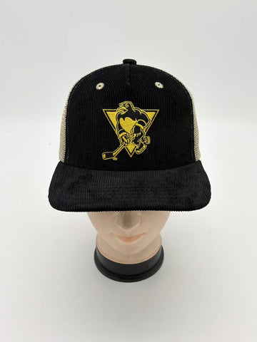 WBS Penguins Corduroy Trucker Snapback Hat