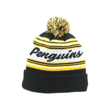 WBS Penguins Outdoor Logo Stripes Pom Knit