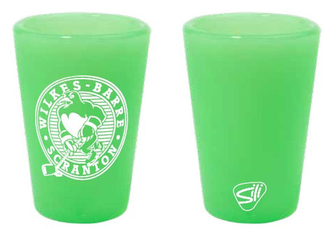 WBS Penguins Glow in the Dark Original Logo Sili Shots