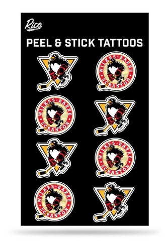 WBS Penguins Peel & Stick Tattoos