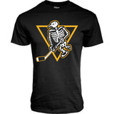 WBS Penguins Adult Skeleton Penguin Glow in the Dark S/S Tee