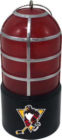 WBS Penguins Goal Light Horn Ornament