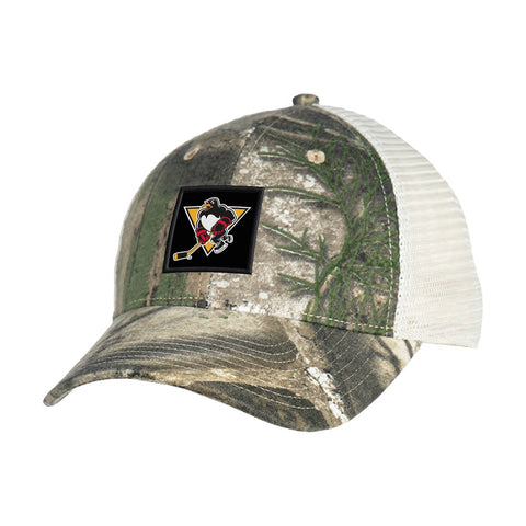 WBS Penguins REALTREE APX Trucker Snapback Cap