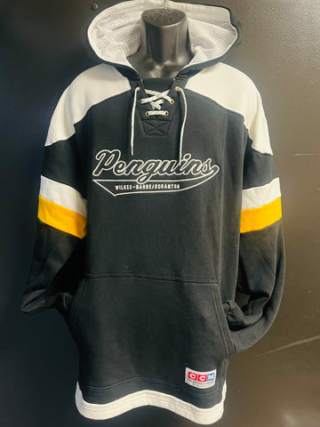 WBS Penguins CCM Vintage Hockey Lace Hoodie